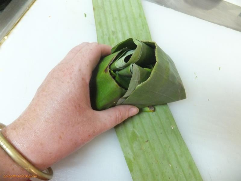 Sonya cooking course - Steamed Fish in Banana leaves