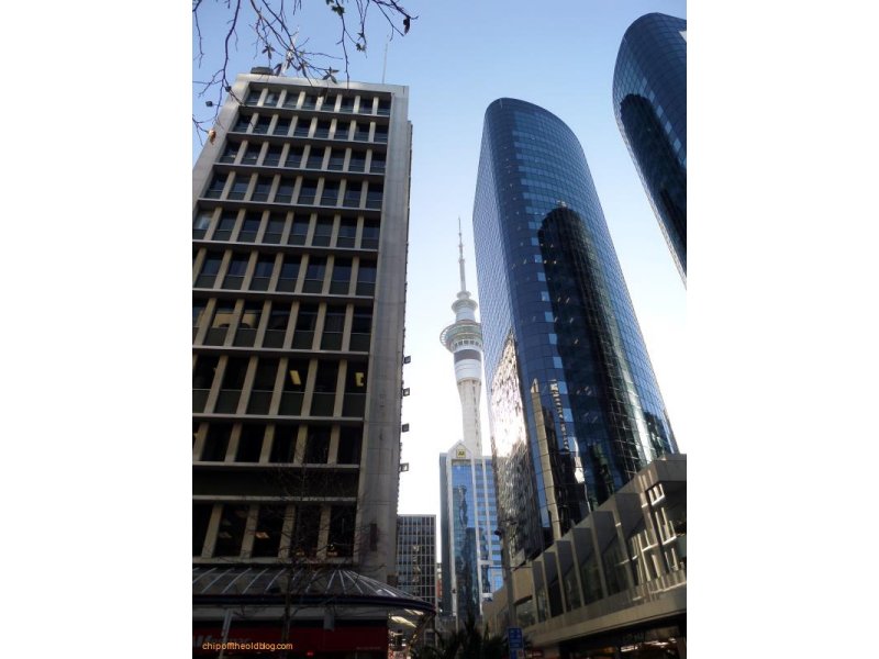 Base hotel is sooo close to the Sky Tower!